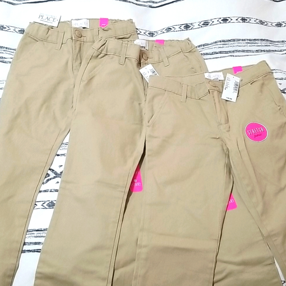 Set of 3...Girls size 6 uniform pants. NWT